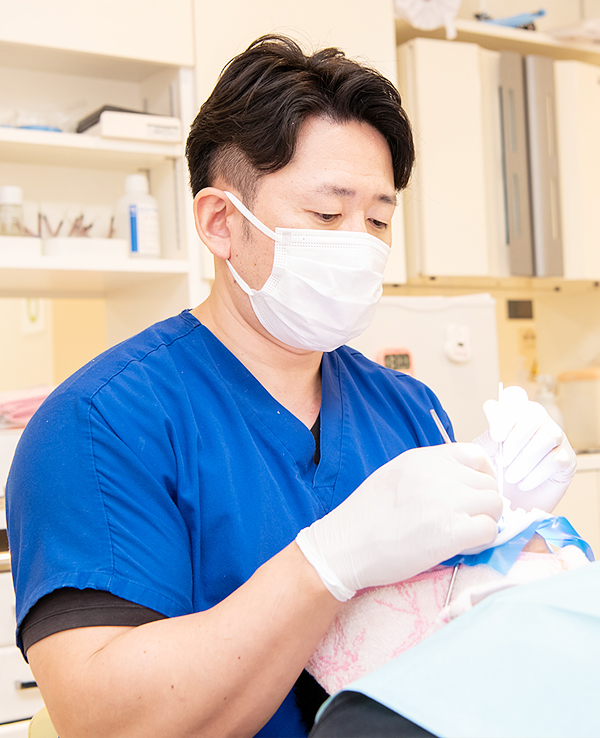 できる限り痛みを感じさせない治療